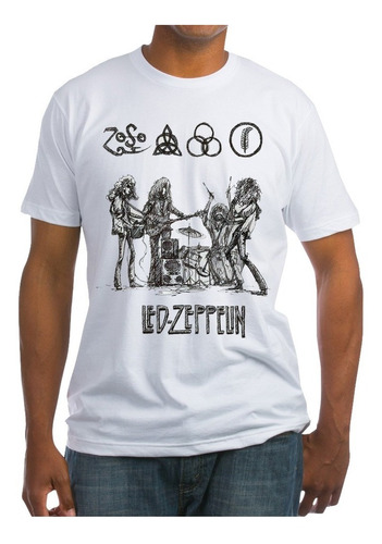 Playera Led Zeppelin Diseño 27 Grupos Musicales Beloma