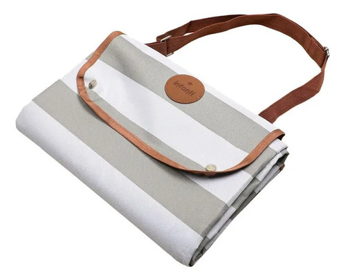 Manta Picnic Infanti Rayas Gris 135x168cm