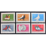 Hungría Aves, Serie Yv 1230-34 A197 Palomas 1957 Mint L18839