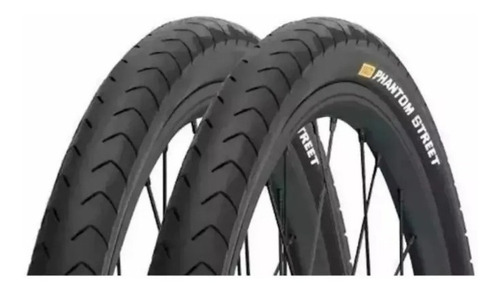 2x Pneu Bike Pirelli Slick Aro 700x38 Fino Phanton Street