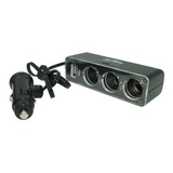 Cargador Auto Triple Socket 12v 24v Usb Celulares Gps Cable