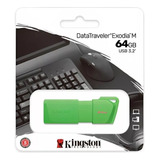 Pendrive Dtxm 64gb Usb 3.2 Kingston Verde