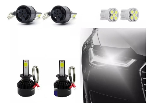 Par De Lâmpada Led 6000k Farol Alto Ou Baixo Gol G5 Todos 