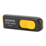 Pendrive Adata Uv128 64gb 3.2 Gen 1 Negro Y Amarillo