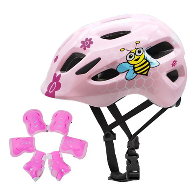 Juego De Casco De Bicicleta Para Niños De 3 A 8 Años Tamaño Ajustable Ciclismo Rodillo Patinaje Rodilla Protecciones Patines Para Bicicleta Para Monopatín, Ciclismo, Mini Bike Riding Y Otros Deportes | Envío gratis