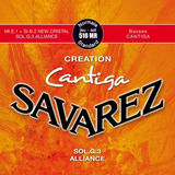 Cuerdas Para Guitarra Clásica Savarez Creation Cantiga 510 Mr Tensión Normal