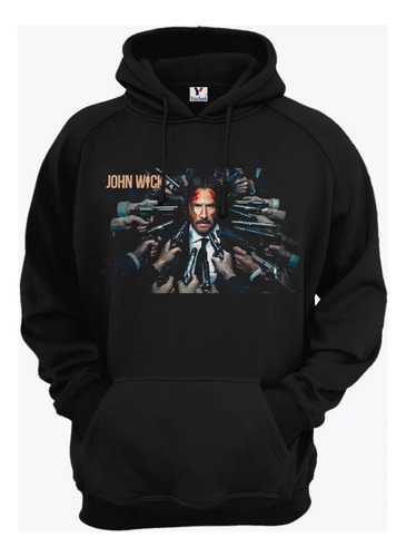 Sudadera John Wick, Unisex Capucha Y Cangurera 03