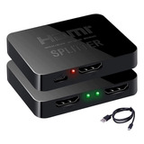 You Er Mei Hdmi Splitter 1 X 2, 1 Entrada 2 Salida Hdmi Ampl