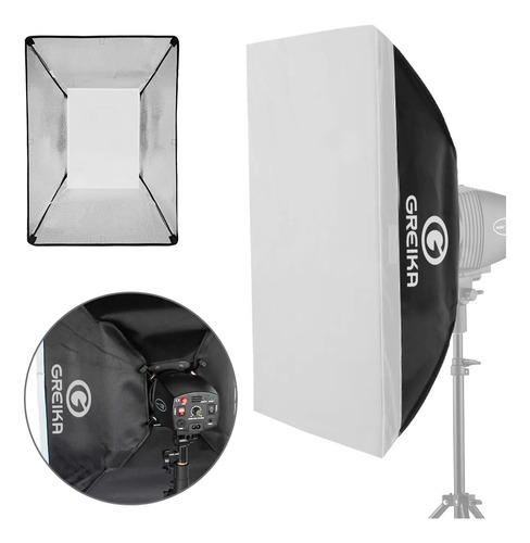 Softbox Bowens 50x70 Para Tocha Godox Greika K150 K180 250di