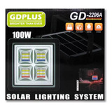 Reflector  Gd-2206a Lampara Led Panel Solar Exterior 100w