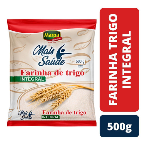 Farinha Trigo Organico Integral 500g Premium Marpa Alimentos