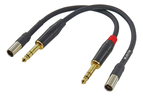 Wjstn Cable Mini Xlr, Conector Trs A Mini Xlr Macho De 3 Pin