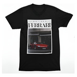 Playera Ferrari Delux Hombre Estampada Algodón