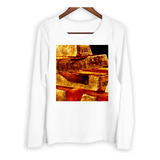 Remera Mujer Ml Oro Lingotes Valores Gold Economia Money M1