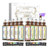 Euqee Juego De 10 Aceites Aromaticos De Regalo, 0.3 Fl Oz/0.