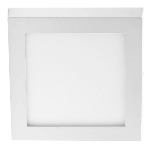 Plafón Led Panel 18w Exterior Aplicar Led Cuadrado Luz Fria 