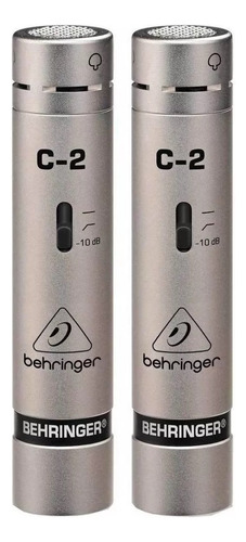 Par De Microfonos Condensador Usb De Estudio Behringer C-2