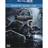 Jurassic World Mundo Jurasico Pelicula Blu-ray 3d + Bd + Dvd