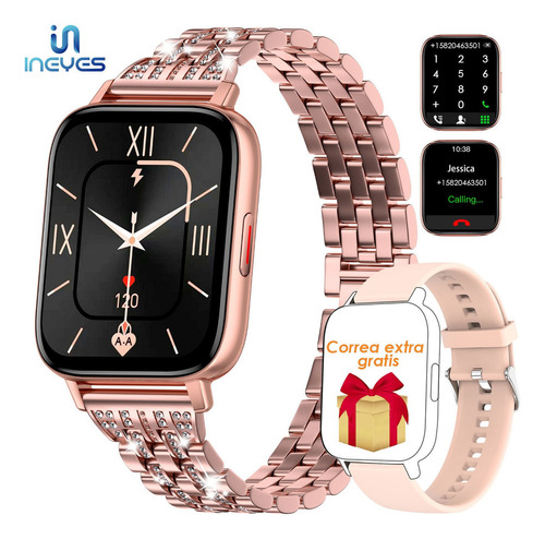 Llamadas Bluetooth Reloj Deportivo Inteligente Mujer