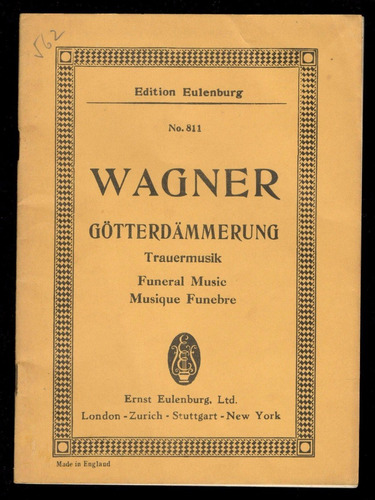 Partitura Bolsillo - Wagner - Götterdämmerung - Trauesmusik