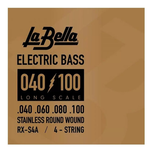 Encordado Para Bajo La Bella Rxs4a Pro 040 - 100 4 Cuerdas
