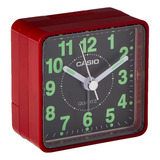 Relógio Despertador Casio Analógico Quartz Tq-140 Vermelho