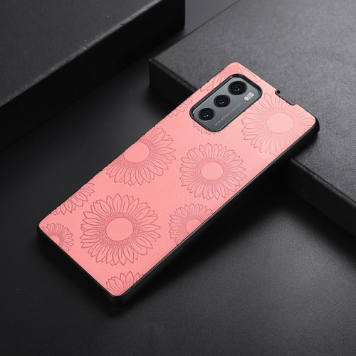 Funda Con Estampado De Girasol Para LG Wing 5g (naranja)