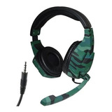 Audífonos Diadema Gamer Camuflada Ps4 Xbox One Pc Tucci A4 Color Verde Color De La Luz Camuflado