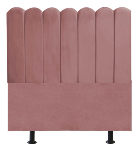 Cabeceira Cama Box Alanis 90cmx126cm Suede Rose