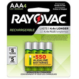 Rayovac Baterías Aaa, Batería Triple A Recargable, 8 Unidade