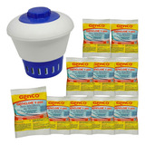 Clorador Flutuante  + 10 Pastilhas De Cloro T-200 Genco 200g