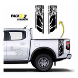 Sticker Adhesivo 4x4 Pick Up. Ranger Hilux Maxus Poer Hunter