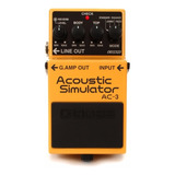 Pedal Efeito Boss Ac-3 Acoustic Simulator Ac3 Guitarra C/ Nf