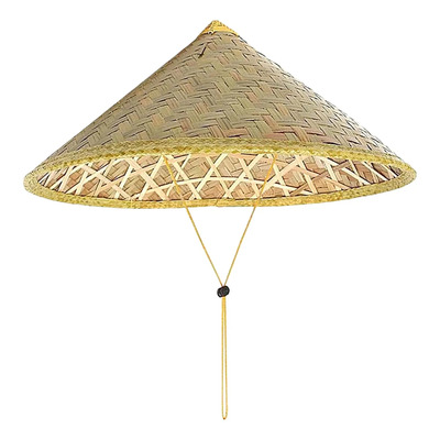 Sombrero Chino De Pajasombrero Retro De Ratánimpermeable