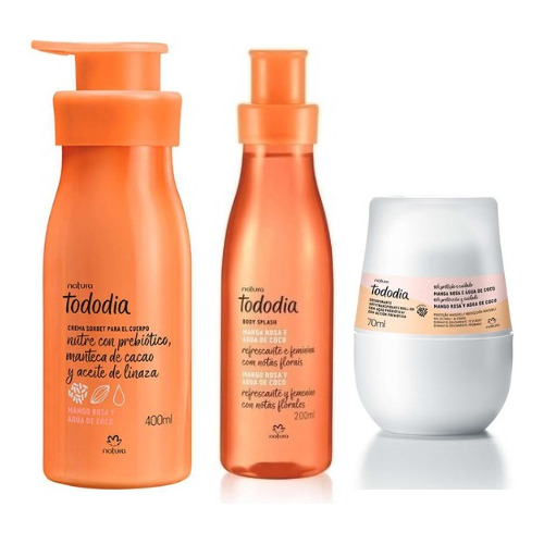 Kit Natura Tododia Mango Y Coco Body Splash+crema Corp- Tati