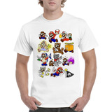 Camisas Para Hombre Blancas Mario Bros Diseños Skins
