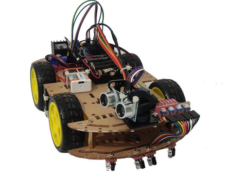 Arduino Kit Carro Robot Seguidor 4wd Con Módulos