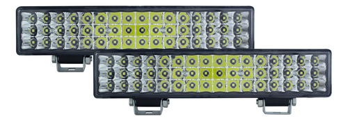 Set De Faros 48 Leds Luz Blanca Tunelight 192w Con Estrobo