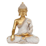 Estatua De Buda Para Decoracion Del Hogar Dorada De 10.2 Pul