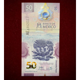 Billete 50 Pesos Mexico 2021 Pick 133 Polimero Unc Ver Fotos