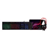 Kit Teclado+ Mouse + Mouse Pad + Audifonos Fiddler Fd-imc406