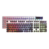 Teclado Gamer Limeide Tx30 Teclas Circulares Usb Led Ingles