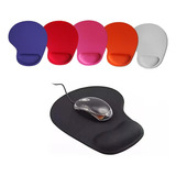 Mousepad Tapete Ergonomico De Antideslizante Negro Raton Color Rojo