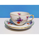 Taza Para Café Porcelana Shumann Bavaria Decoración Relieve