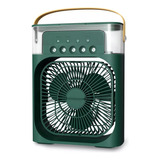 Mini Ar Condicionado Climatizador Umidificador Portátil Usb Cor Verde 110v/220v