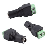 Conector Dc Jack Bornera Para Cctv Conector Hembra 10 Unidad