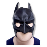 Máscara De Batman Super Héores De Látex Color Negro