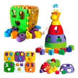 Brinquedo Educativo Didático Encaixe Bebe Infantil