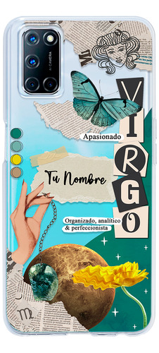 Funda Para Oppo Mujer Signo Zodiaco Virgo Con Tu Nombre