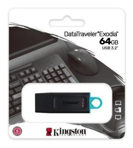 Pendrive Kingston Datatraveler Exodia 64gb Usb 3.2